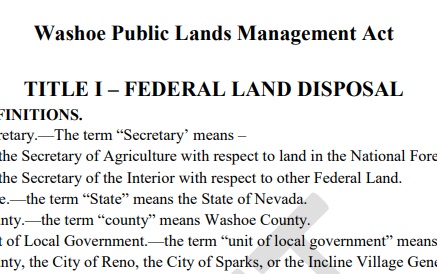 Federal Land Disposal
