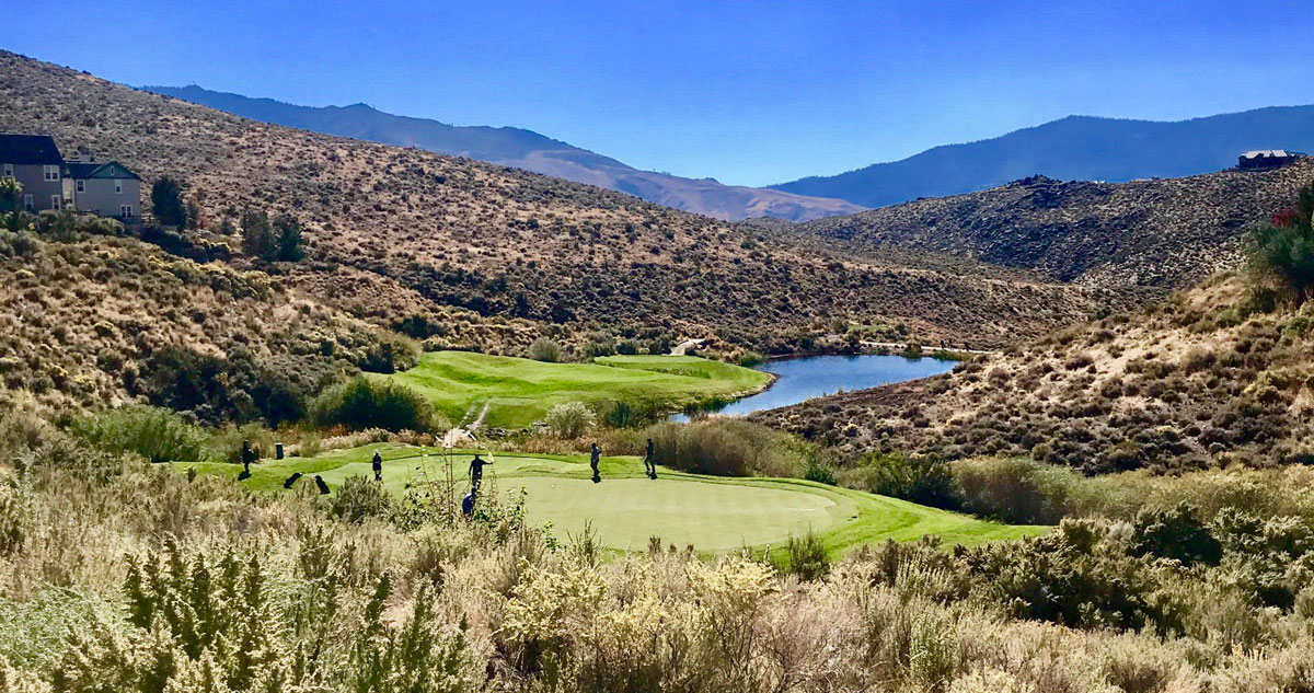 Somersett golf course aerial view