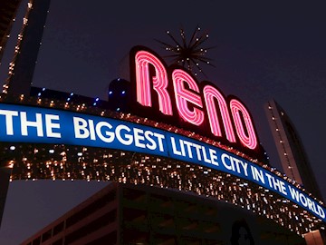 Current Reno Arch at night