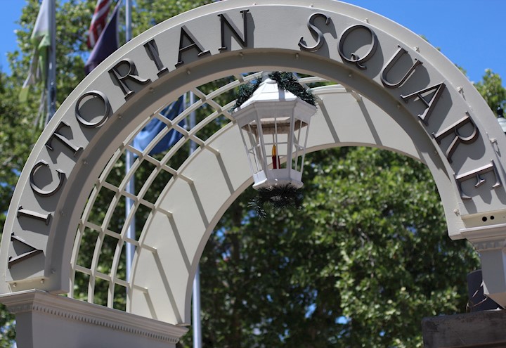 Victorian Square arch at Pyramid