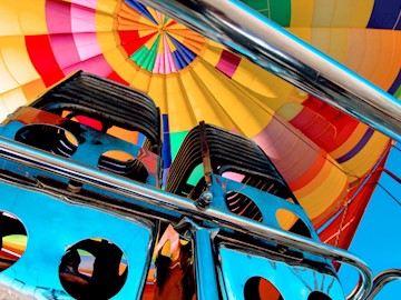 Burners from a hot air balloon