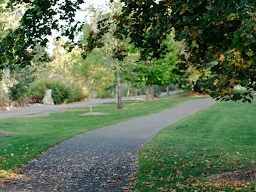 Idlewild park paved pathway